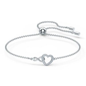 Infinity-Heart-Silver-Tone-Bracelet