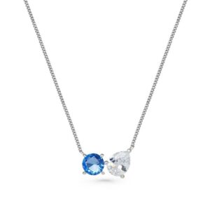 Silver-Necklace-Blue